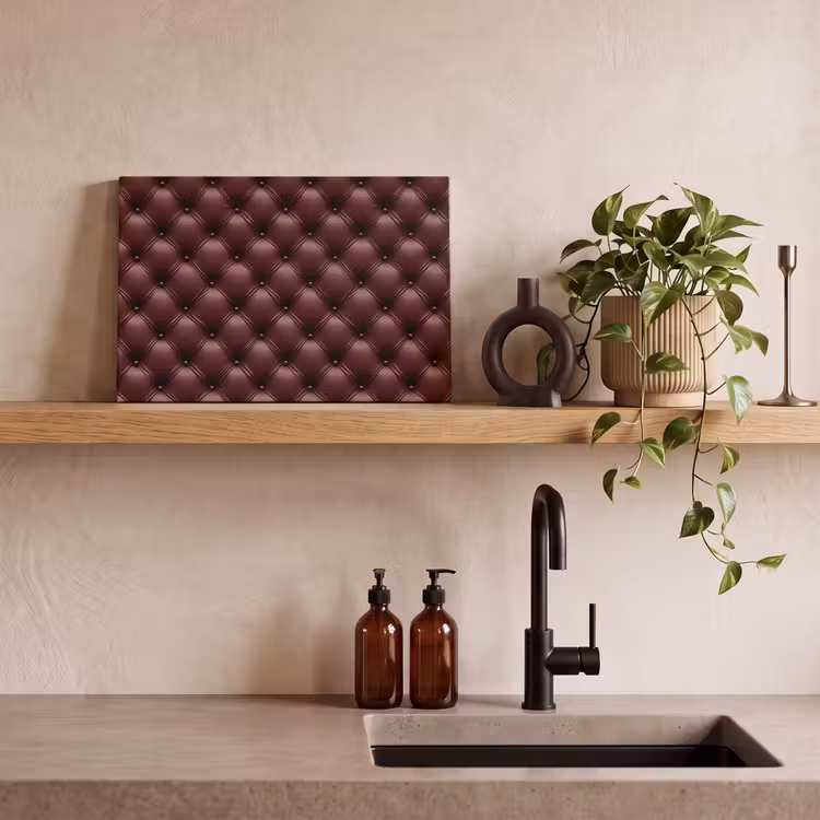 Leer - Patroon - Bordeaux canvas 2cm klein 34 -sfeer3