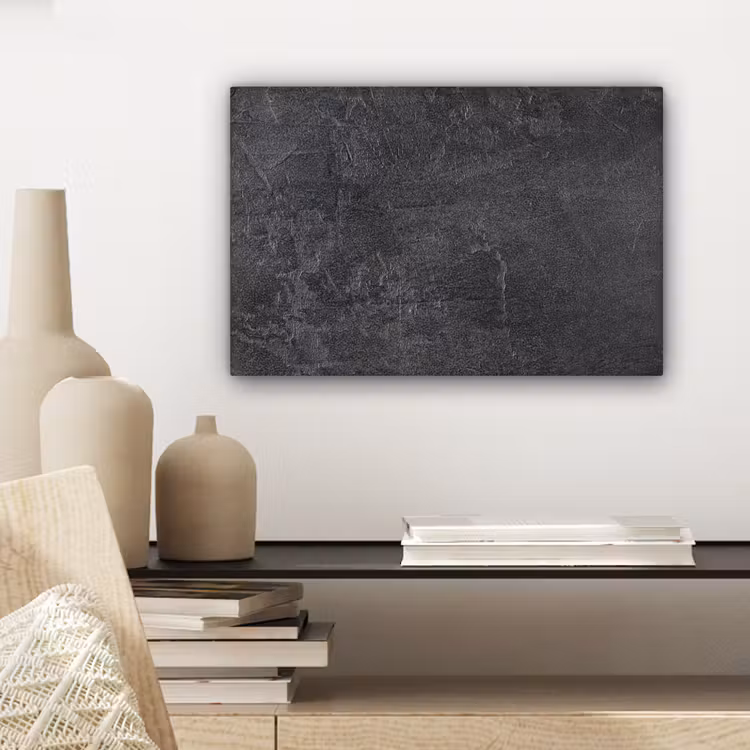 Leisteen - Beton - Natuursteen - Grijs - Industrieel canvas 2cm klein -sfeer6