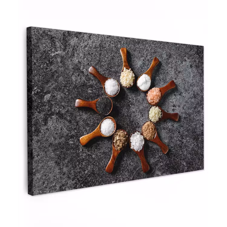 Lepel - Kruiden - Specerijen - Keuken - Industrieel canvas 2cm klein -z3d