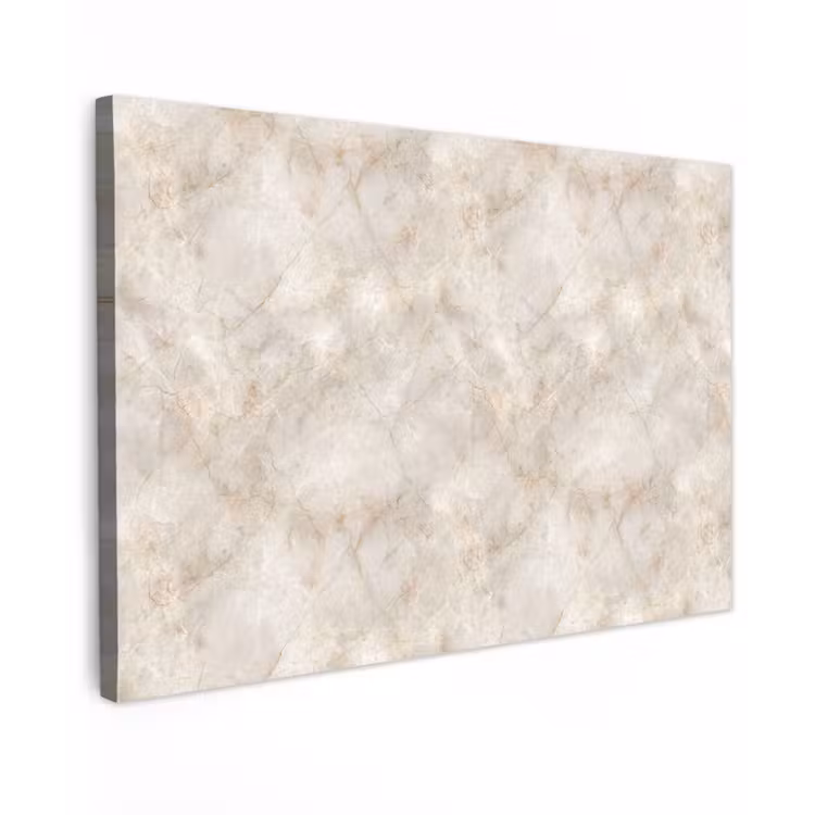 Lichtbeige - Goudbruine Nerven - Marmer canvas 2cm klein 34 -z3d