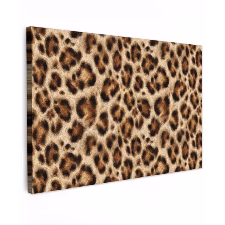 Luipaard - Bruin - Vacht canvas 2cm klein 34 -z3d