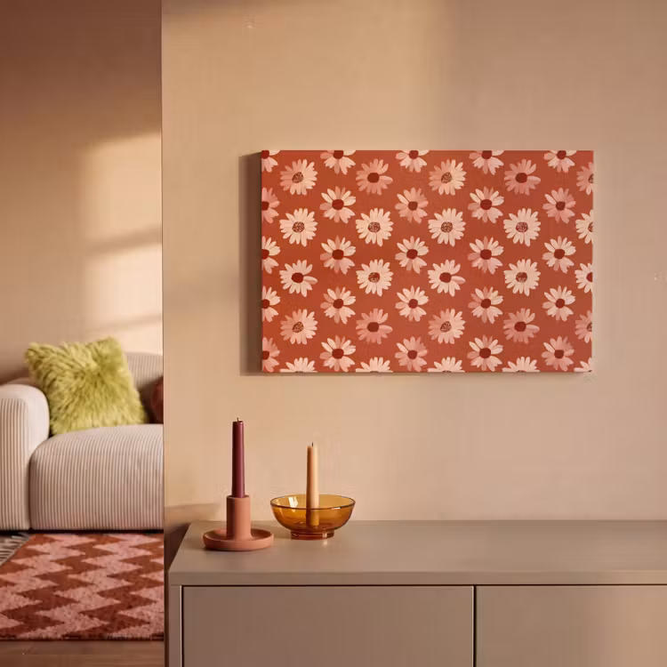 Madelief - Retro - Terracotta canvas 2cm klein 34 -sfeer1