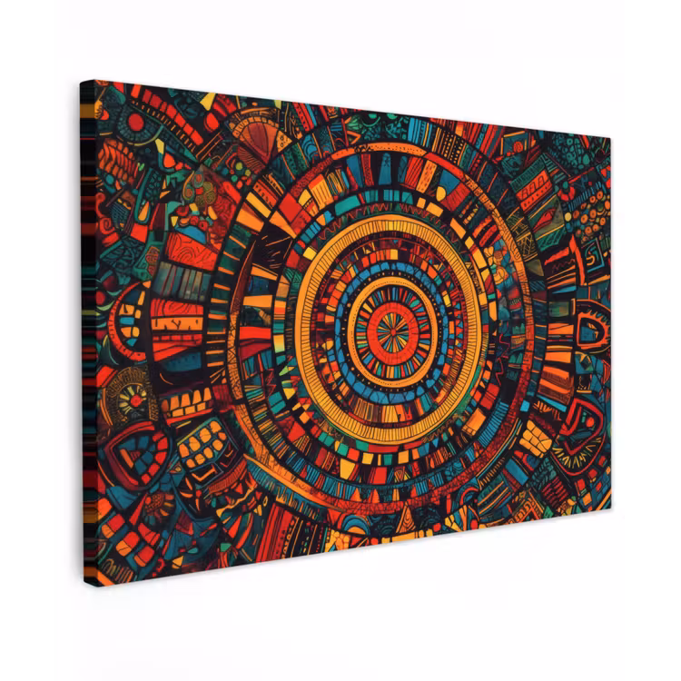 Mandala - Cirkels - Patronen canvas 2cm klein -z3d
