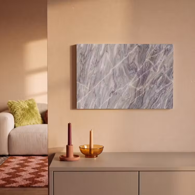 Marmer - Ader - Patroon - Abstract - Grijs canvas 2cm klein -sfeer1