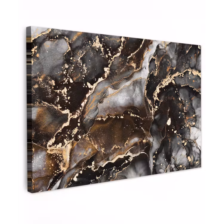 Marmer - Goud - Glitter - Luxe canvas 2cm klein -z3d