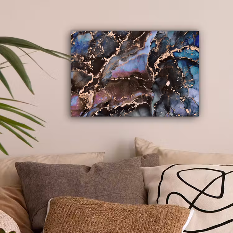 Marmer - Goud - Rosé canvas 2cm klein -sfeer1