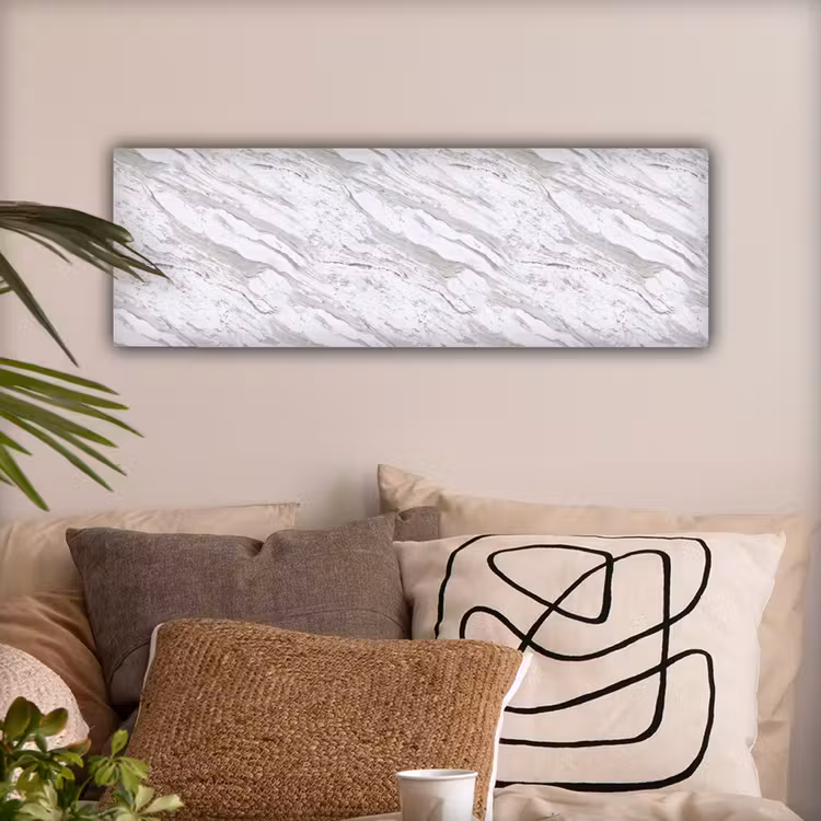 Marmer - Wit - Grijsgroen canvas 2cm klein 828 -sfeer1