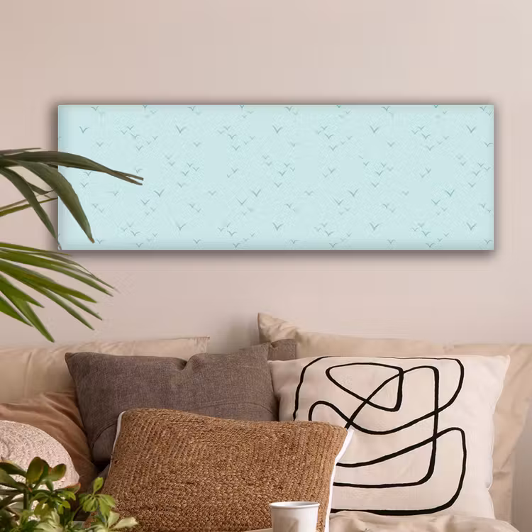 Meeuwen - Mint - Patroon canvas 2cm klein 828 -sfeer1