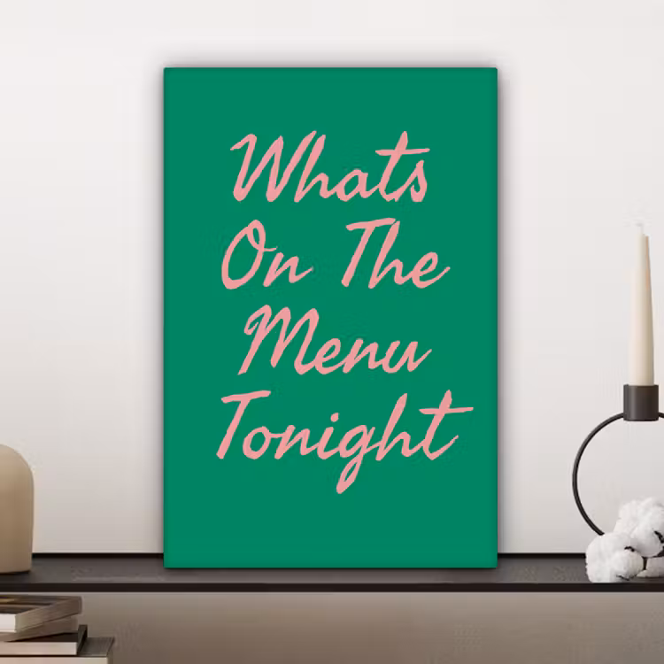 Menu - Quote - Roze canvas 2cm klein -sfeer6