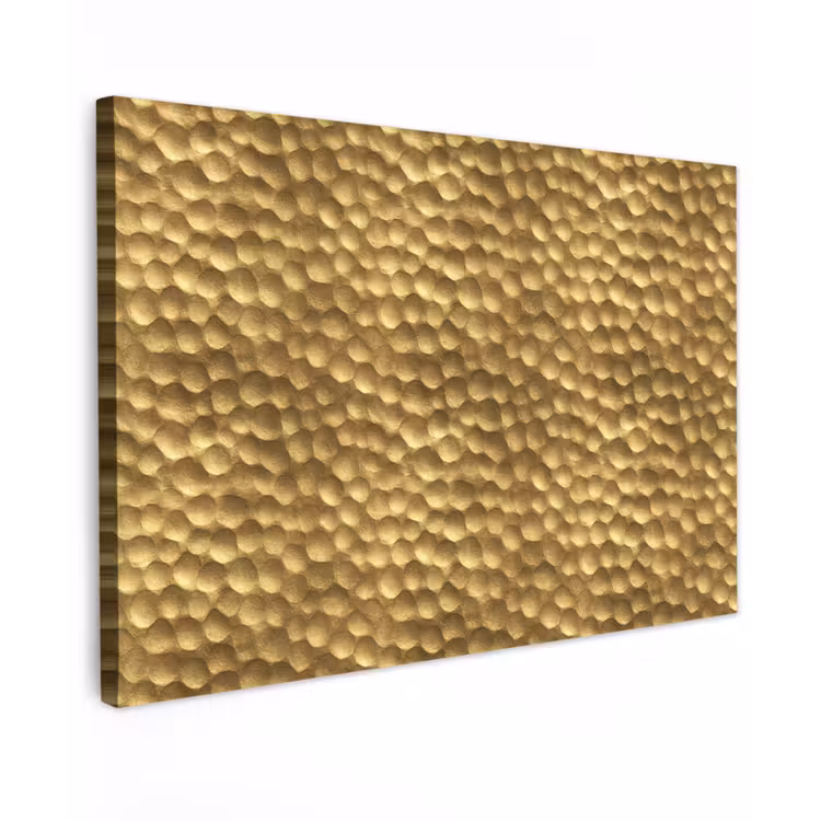 Metaal - Dynamisch - Goud canvas 2cm klein 34 -z3d