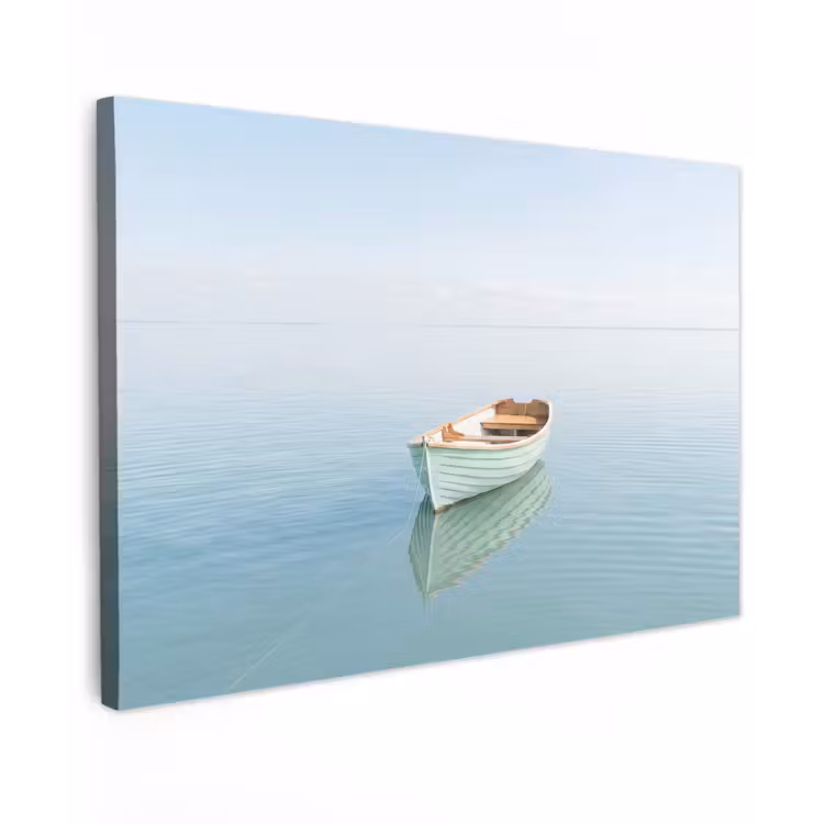 Minimalistisch - Boot - Zee canvas 2cm klein -z3d