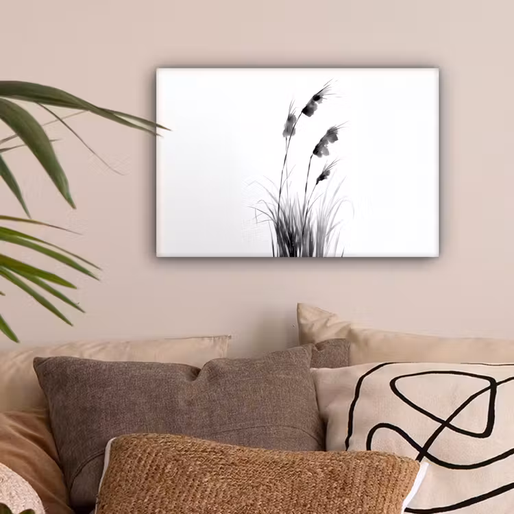 Minimalistisch - Stelen - Wit canvas 2cm klein -sfeer1