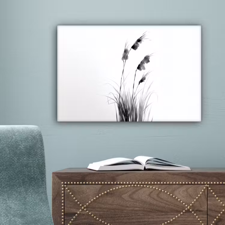 Minimalistisch - Stelen - Wit canvas 2cm klein -sfeer4