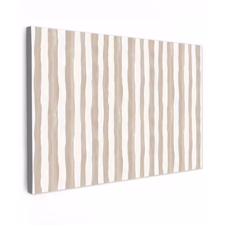 Minimalistisch - Strepen - Beige canvas 2cm klein 34 -z3d
