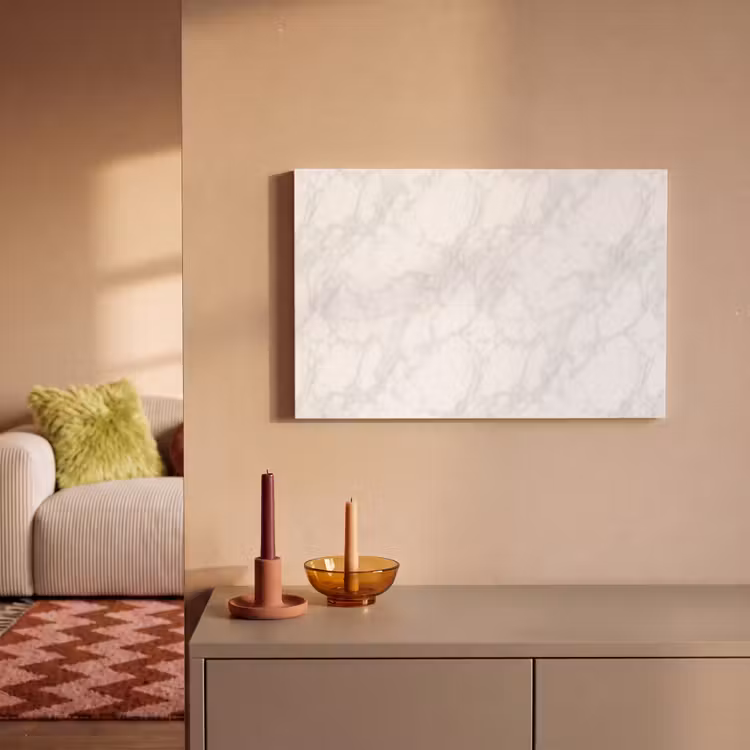 Minimalistisch - Wit - Grijze aders canvas 2cm klein 34 -sfeer1