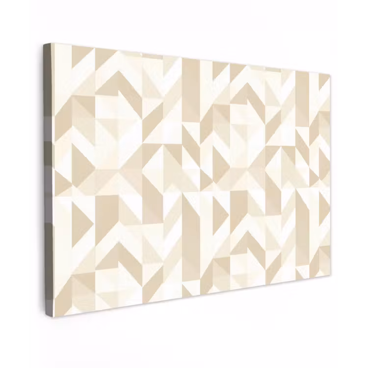 Modern - Abstract - Beige canvas 2cm klein 34 -z3d