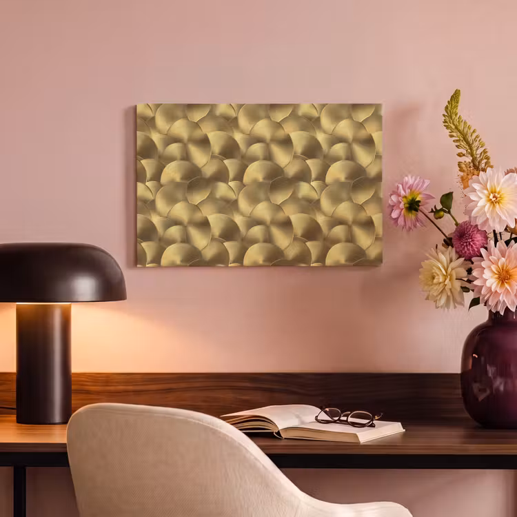 Modern - Cirkel - Goud canvas 2cm klein 34 -sfeer4