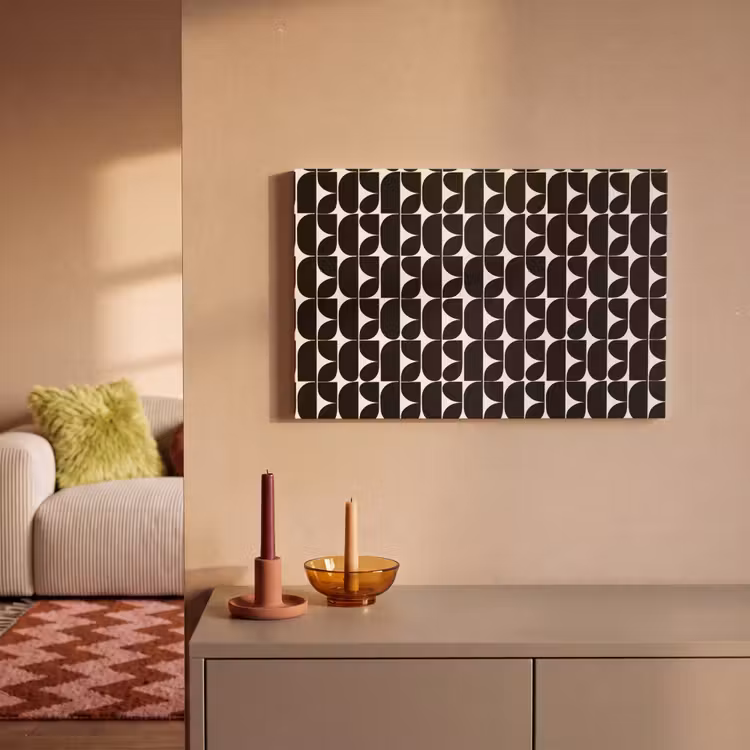 Modern - Geometrisch - Zwart canvas 2cm klein 34 -sfeer1