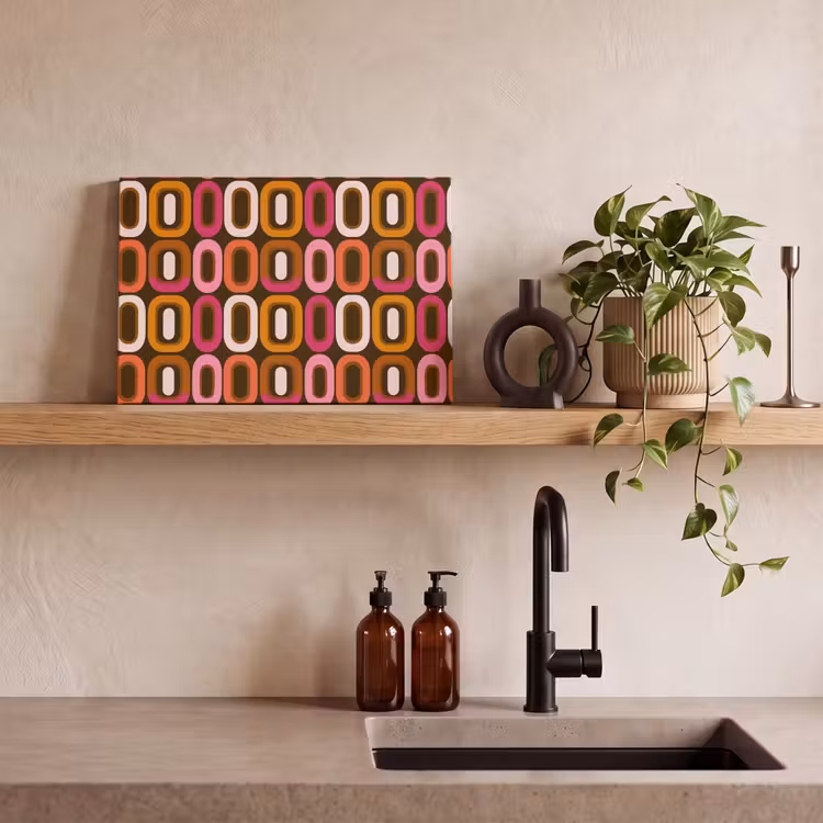 Modern - Retro - Kleurrijk canvas 2cm klein 34 -sfeer3