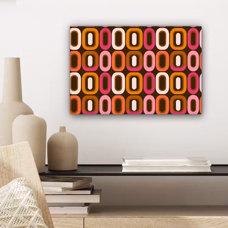 Modern - Retro - Kleurrijk canvas 2cm klein 34 -sfeer6