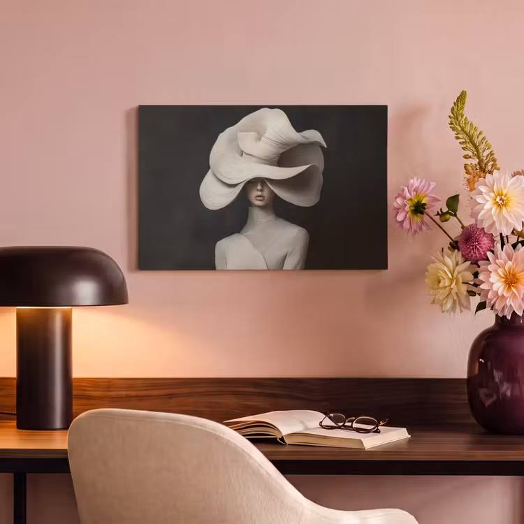 Modern - Vrouw - Hoed canvas 2cm klein -sfeer4