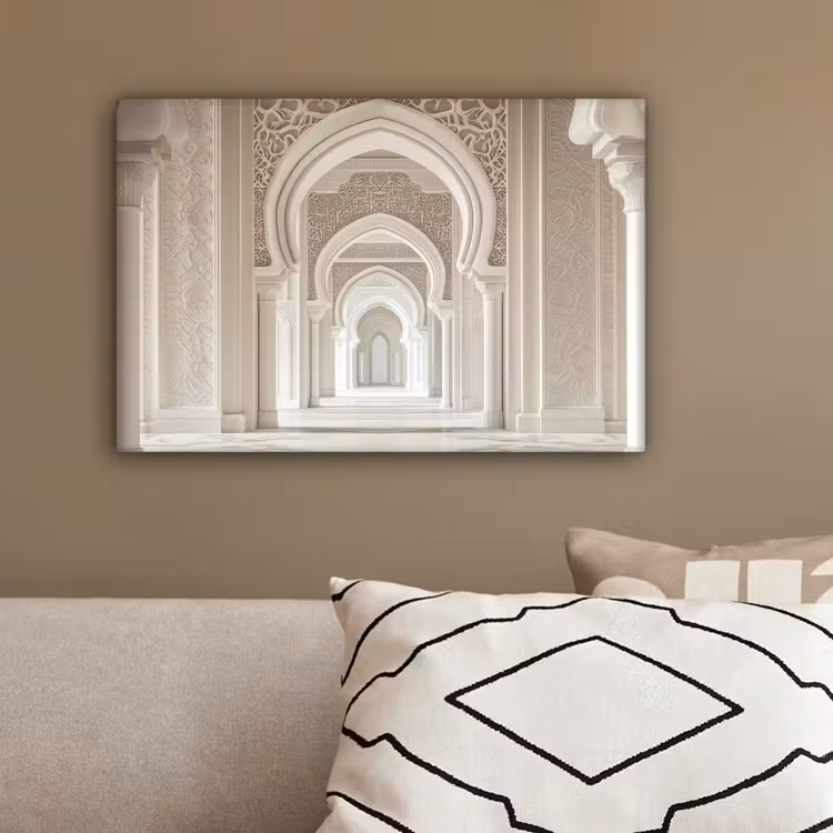 Moskee - Architectuur - Ramadan - Islamitische canvas 2cm klein -sfeer3