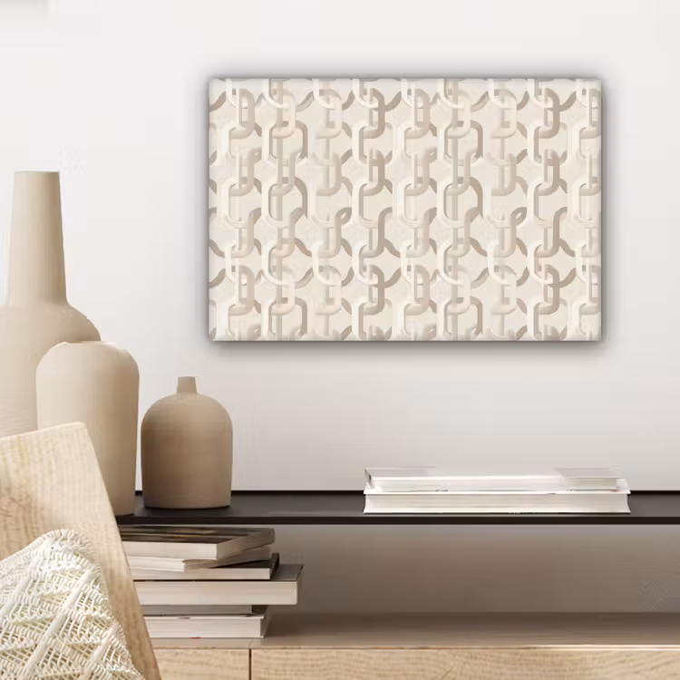 Motief - Abstract - Beige canvas 2cm klein 34 -sfeer6