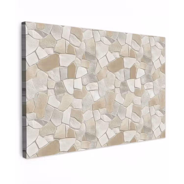 Mozaïek - Stenen - Beige canvas 2cm klein 34 -z3d