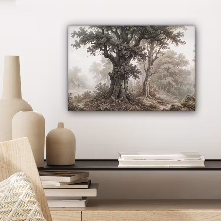 Natuur - Bos - Eik canvas 2cm klein -sfeer6