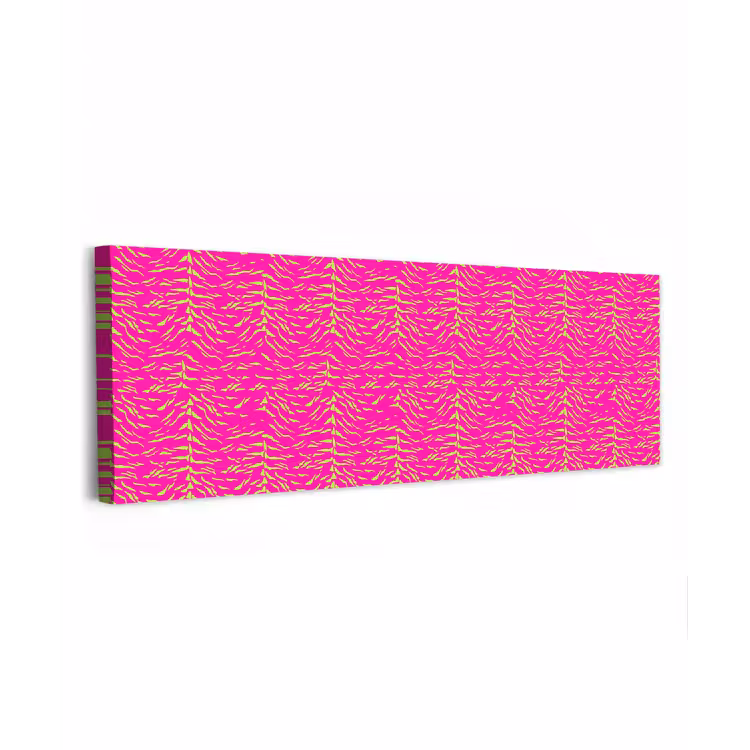 Neon - Groen - Roze - Tijger canvas 2cm klein 828 -z3d