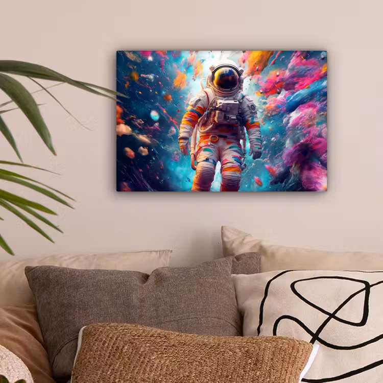 Neon - Meteoriet - Neon - Astronaut canvas 2cm klein -sfeer1