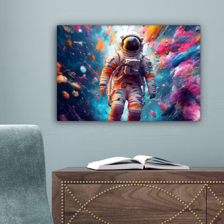 Neon - Meteoriet - Neon - Astronaut canvas 2cm klein -sfeer4