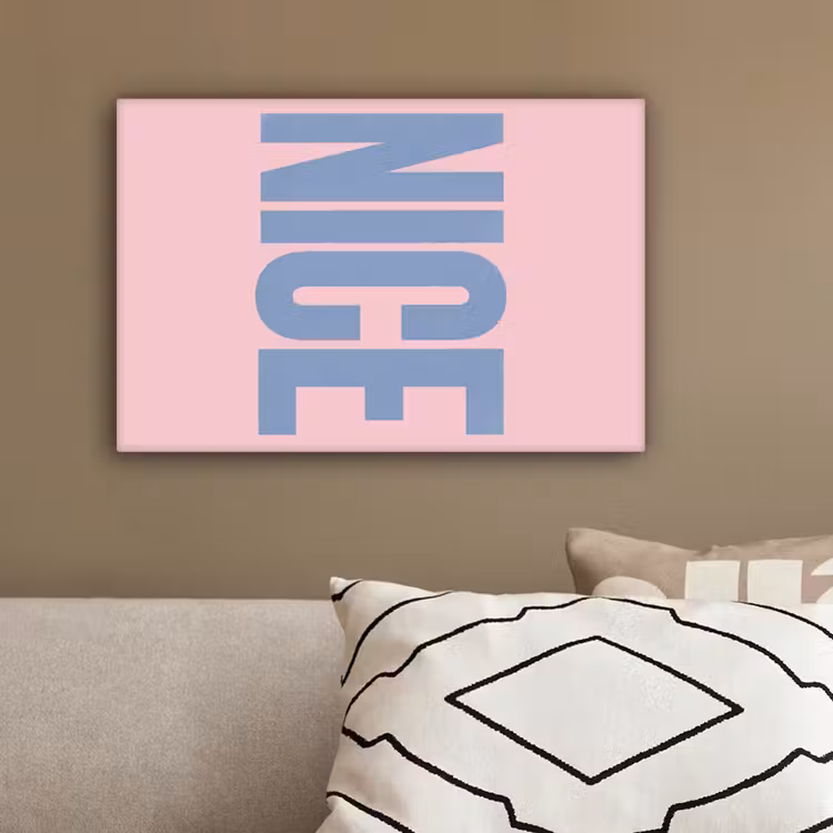 Nice - Paars - Roze canvas 2cm klein -sfeer3