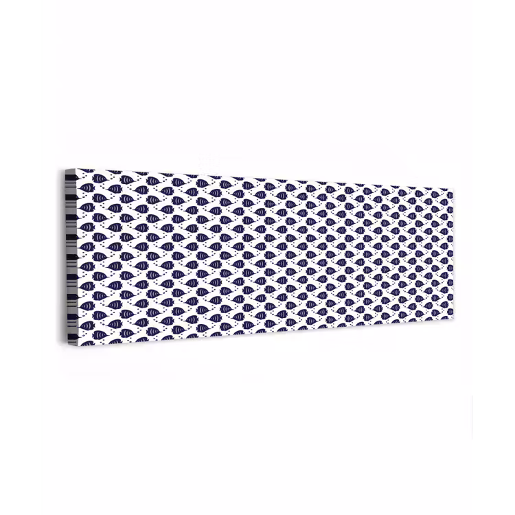 Oceaan - Vis - Blauw - Wit canvas 2cm klein 828 -z3d