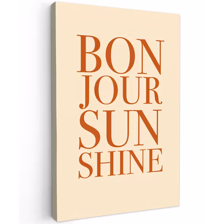 Oranje - Quote - Sun canvas 2cm klein -z3d