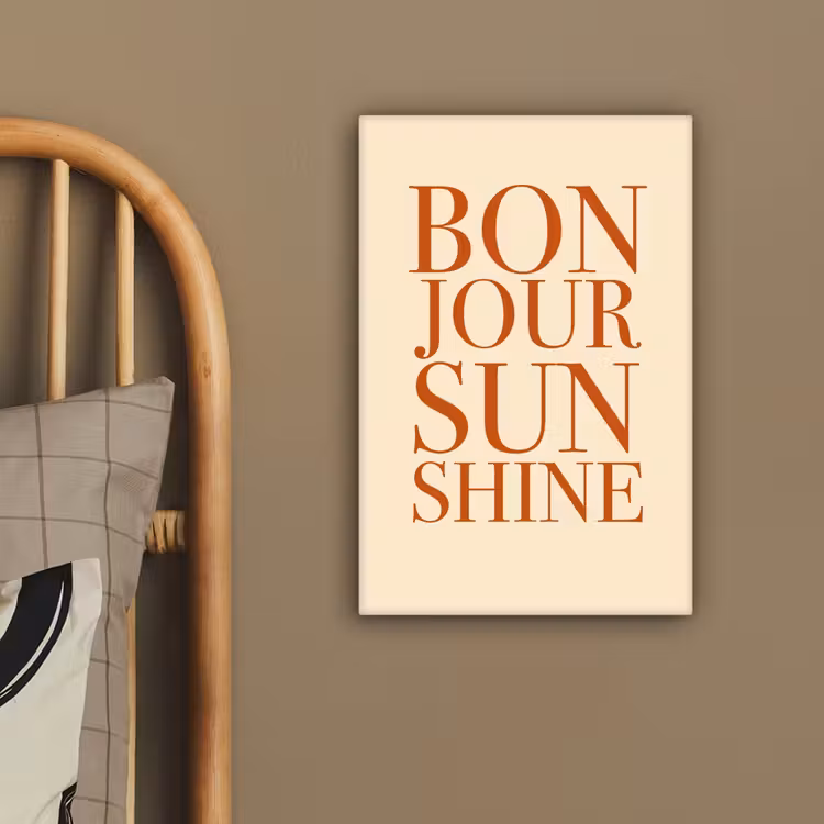 Oranje - Quote - Sun canvas 2cm klein -sfeer3