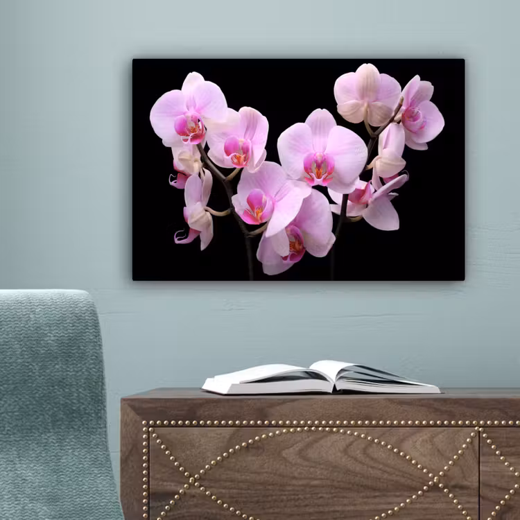 Orchidee - Bloemen - Roze - Flora canvas 2cm klein -sfeer4