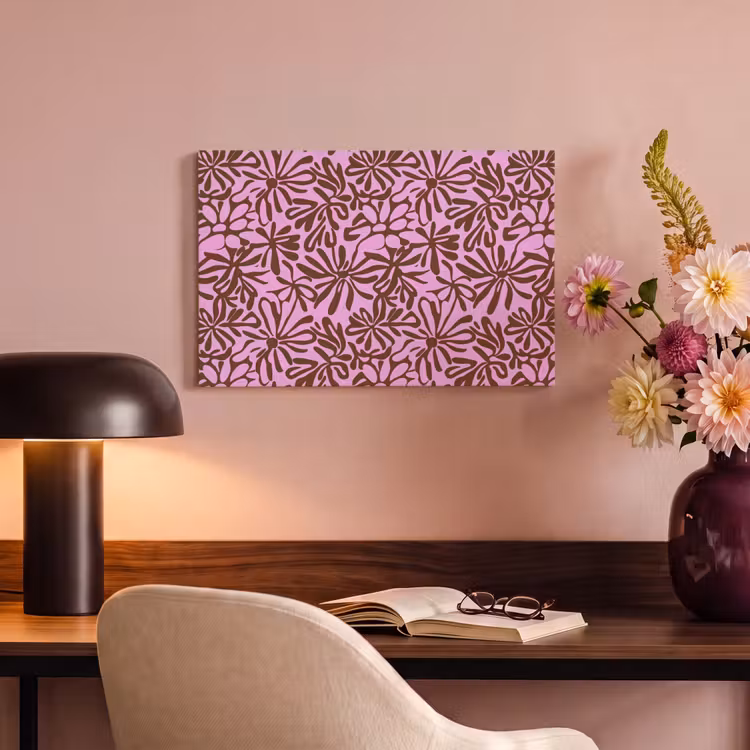 Organisch - Patroon - Roze canvas 2cm klein 34 -sfeer4