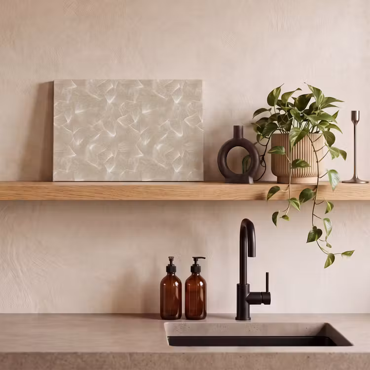 Organisch - Textuur - Beige canvas 2cm klein 34 -sfeer3