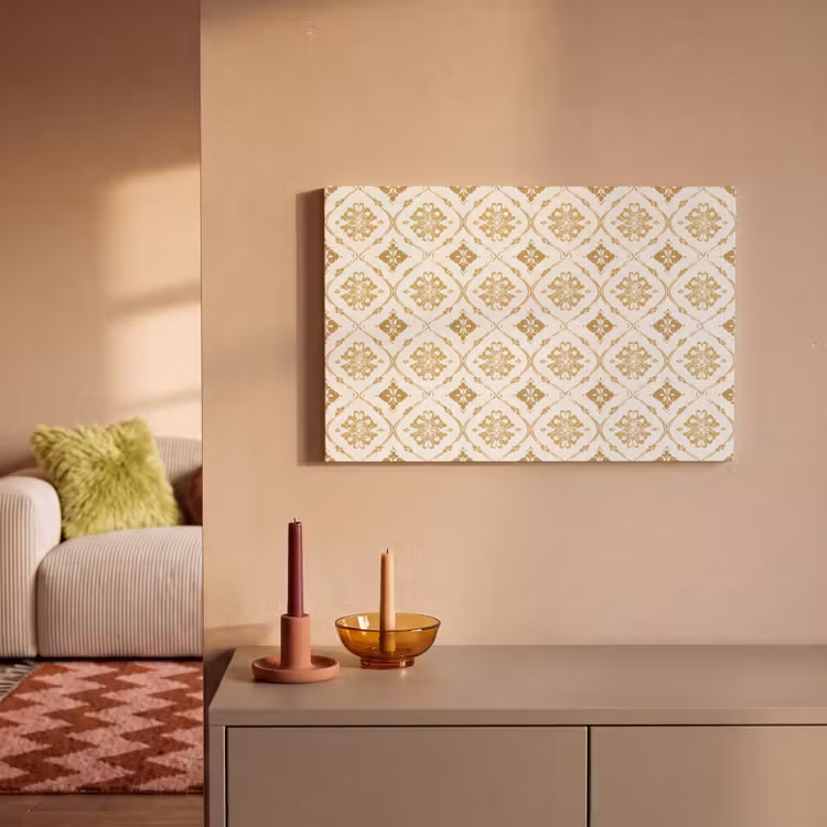 Ornament - Klassiek - Goud canvas 2cm klein 34 -sfeer1