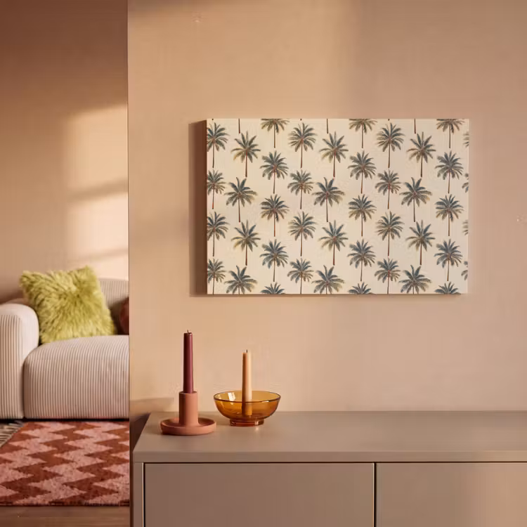 Palmbomen - Tropisch - Groen canvas 2cm klein 34 -sfeer1