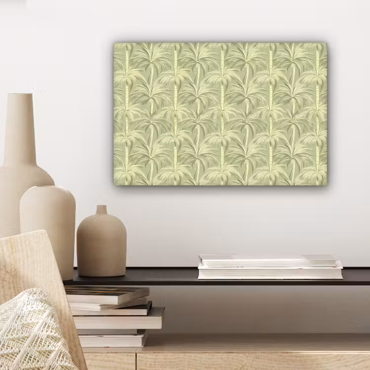 Palmwoud - Tropisch - Groen canvas 2cm klein 34 -sfeer6