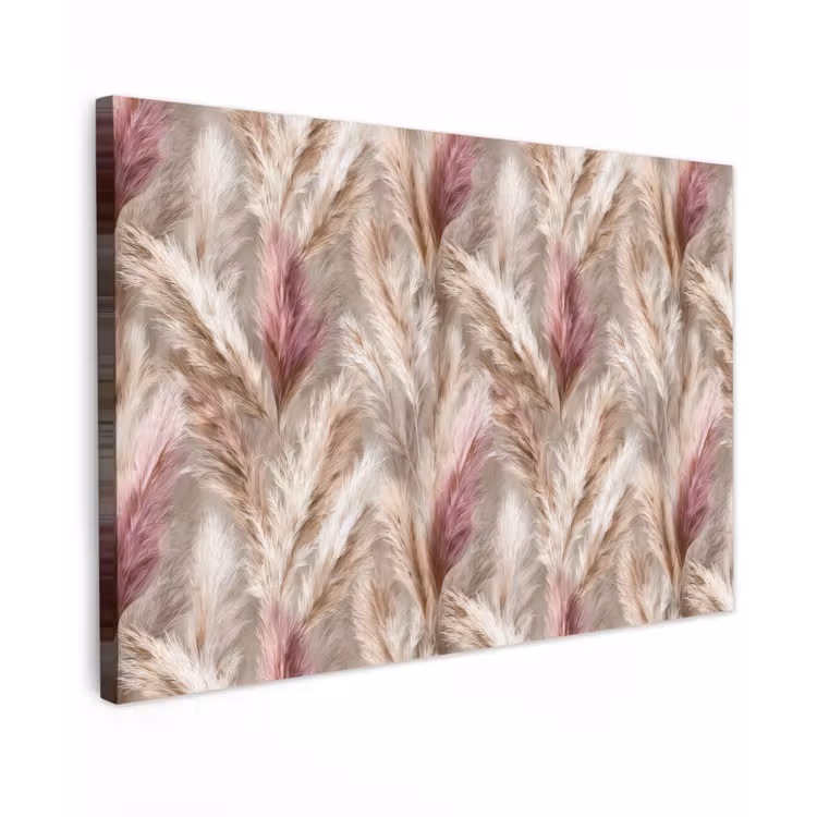 Pampasgras - Pluizig - Kleurrijk canvas 2cm klein 34 -z3d
