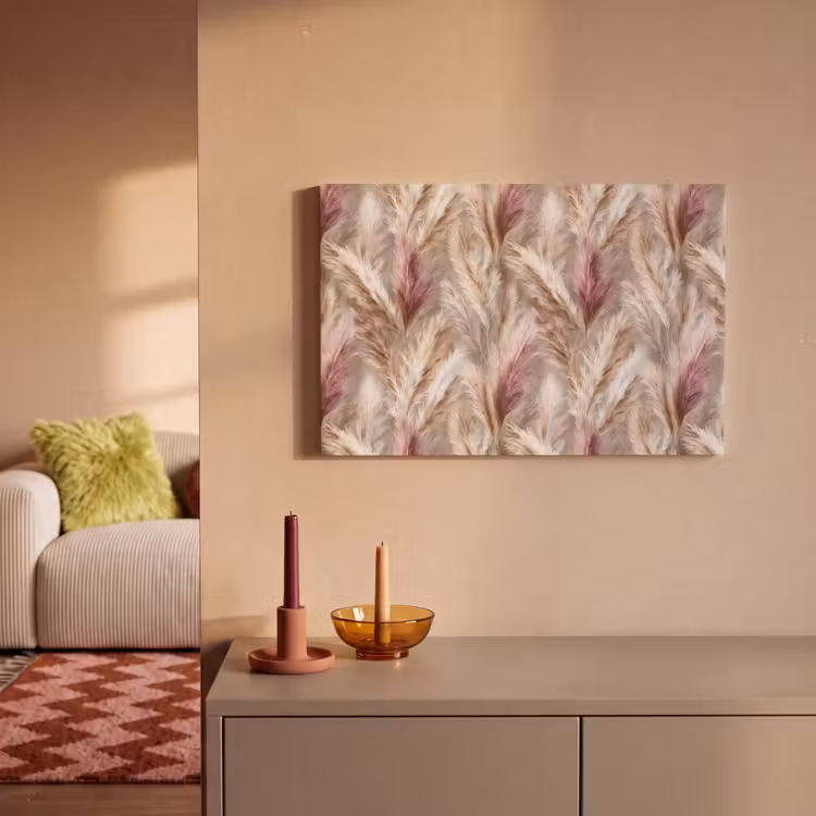 Pampasgras - Pluizig - Kleurrijk canvas 2cm klein 34 -sfeer1