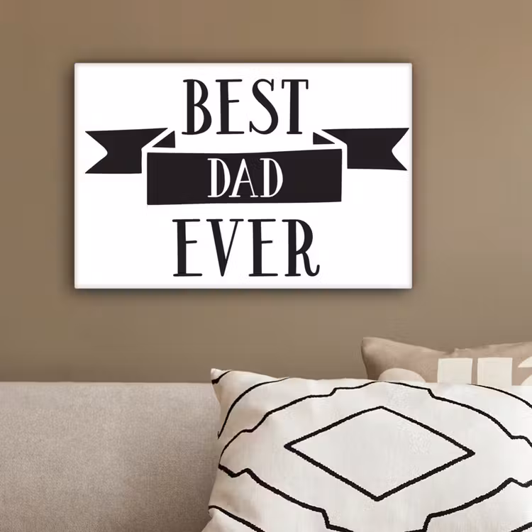 Papa - Quote - Beste papa canvas 2cm klein -sfeer3