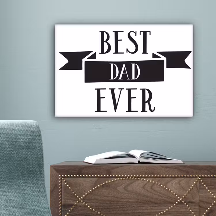 Papa - Quote - Beste papa canvas 2cm klein -sfeer4