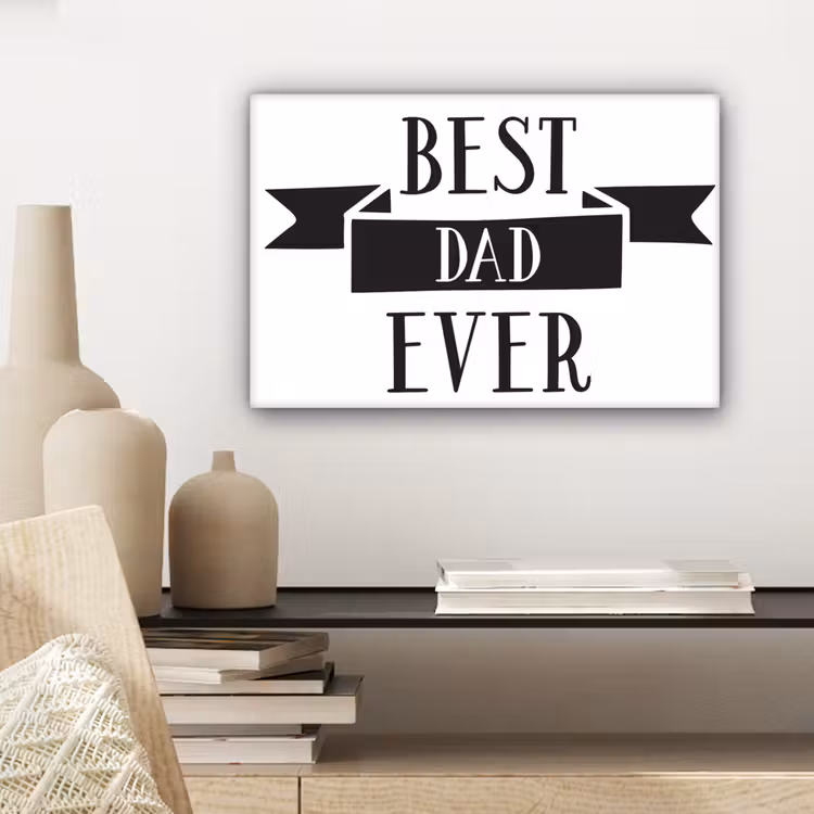 Papa - Quote - Beste papa canvas 2cm klein -sfeer6
