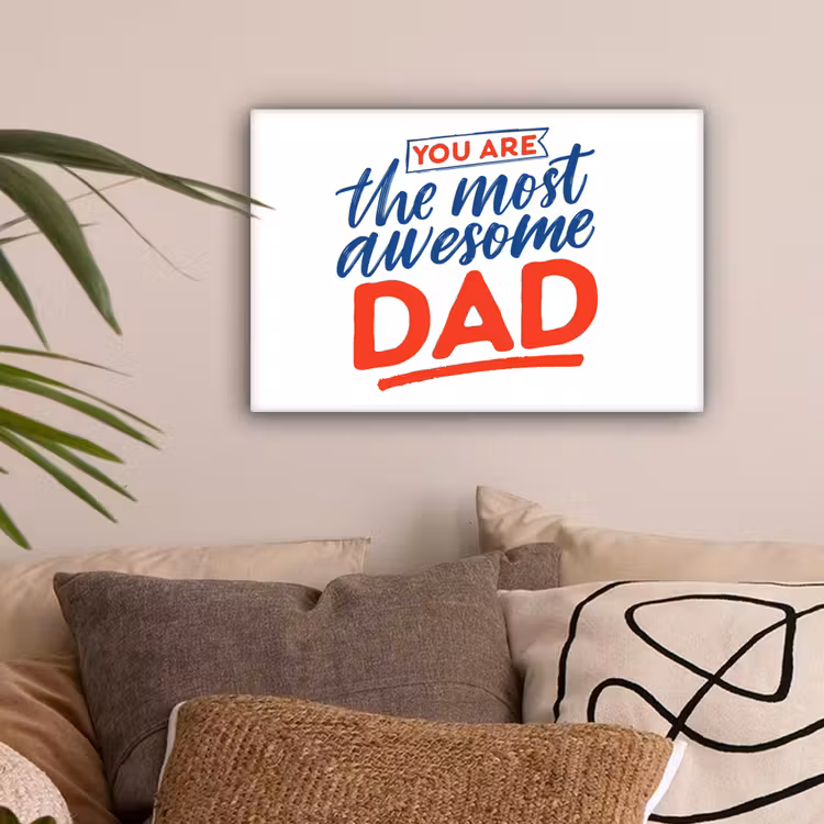 Papa - Vaderdag - Spreuken canvas 2cm klein -sfeer1