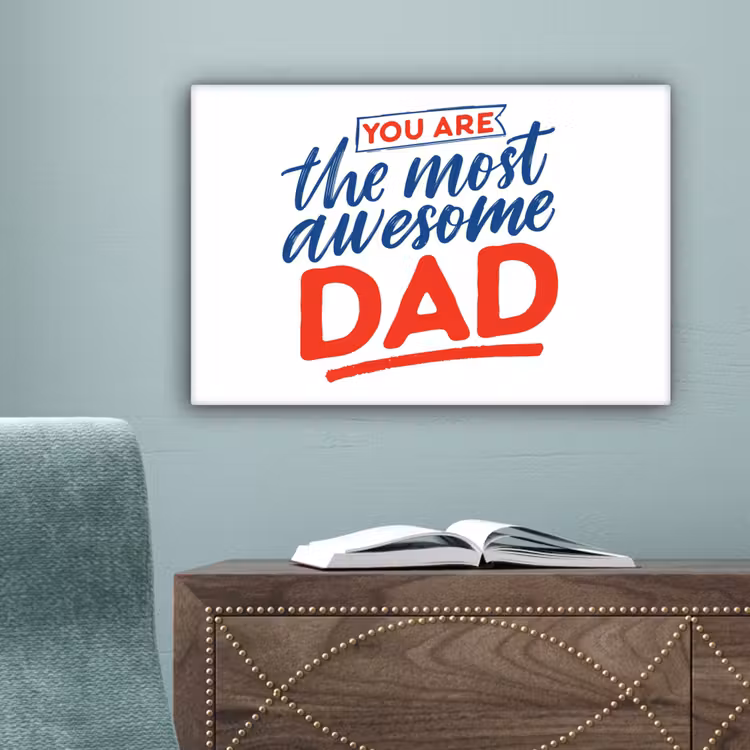 Papa - Vaderdag - Spreuken canvas 2cm klein -sfeer4