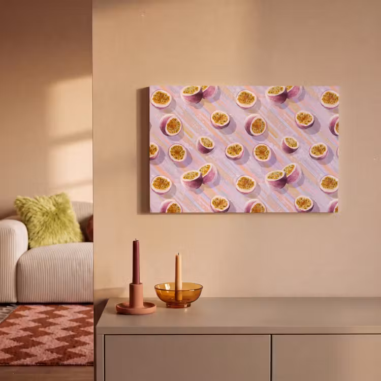 Passievrucht - Tropisch - Paars canvas 2cm klein 34 -sfeer1